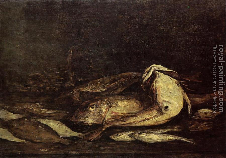 Eugene Boudin : Mullet and Fish